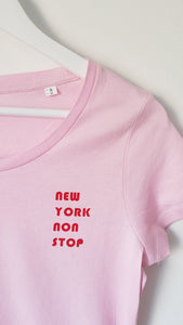 New York Non Stop Slogan Tee - Organic Cotton