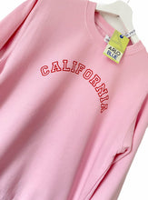 California Slogan Sweatshirt Pink