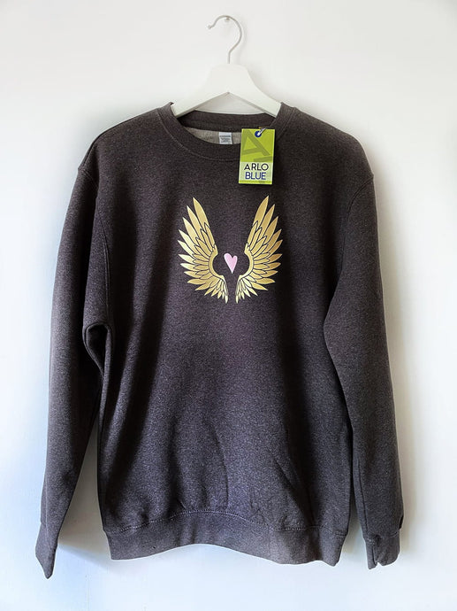 Wings Graphic Print Sustainable Sweatshirt