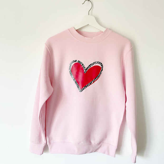 Pink Jungle Heart Sweatshirt