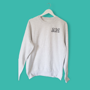 Varsity Monogram Sweatshirt - Ash Grey